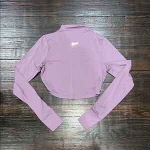 Nike Women's Purple Long Sleeve Crop Top